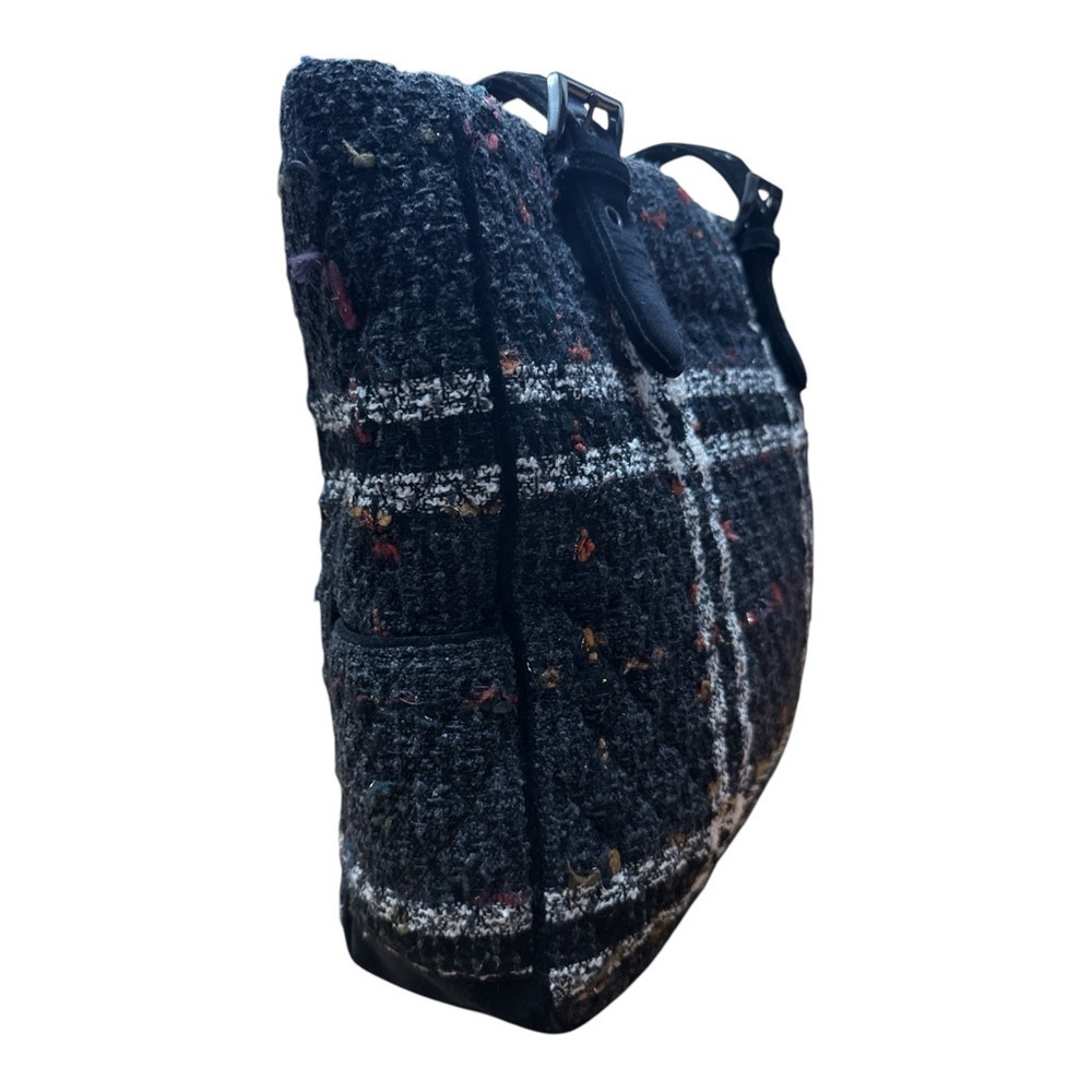 Vera Bradley Black and White Textured Tote Bag - Picture 2 of 8